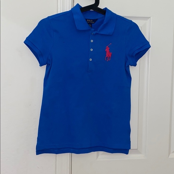 Polo Ralph Lauren Girls Blue Polo - Picture 1 of 2